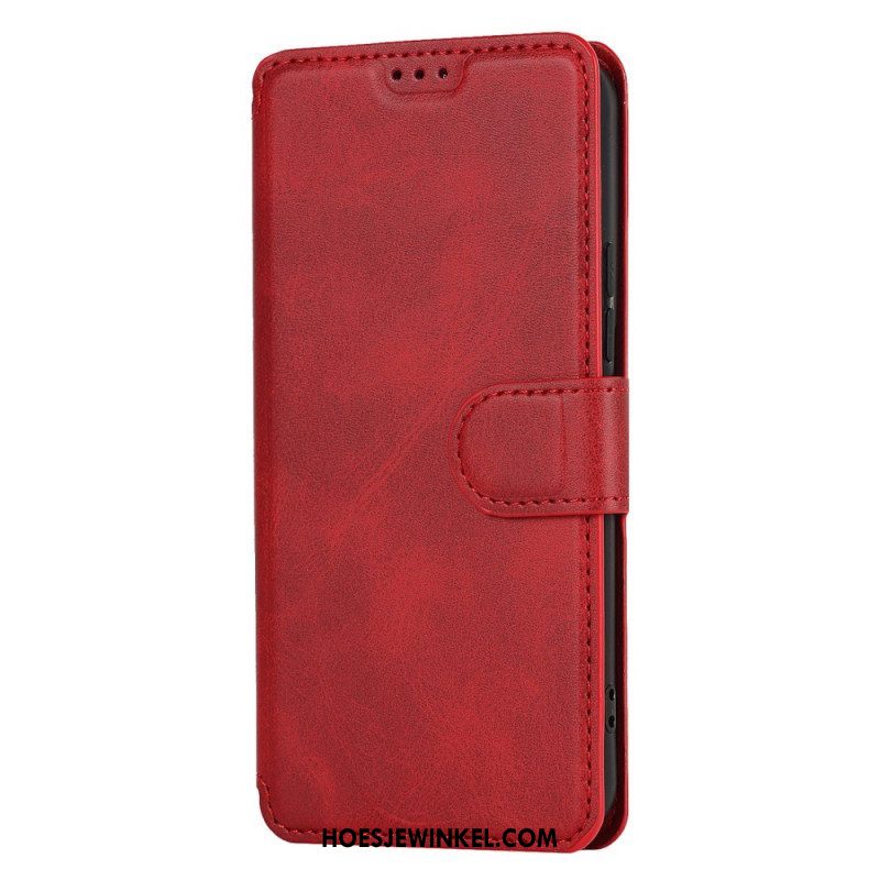 Folio-hoesje voor Samsung Galaxy S22 5G Mat Vintage Leereffect