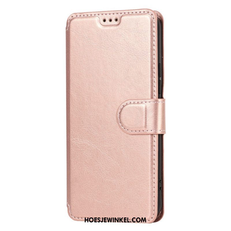 Folio-hoesje voor Samsung Galaxy S22 5G Mat Vintage Leereffect