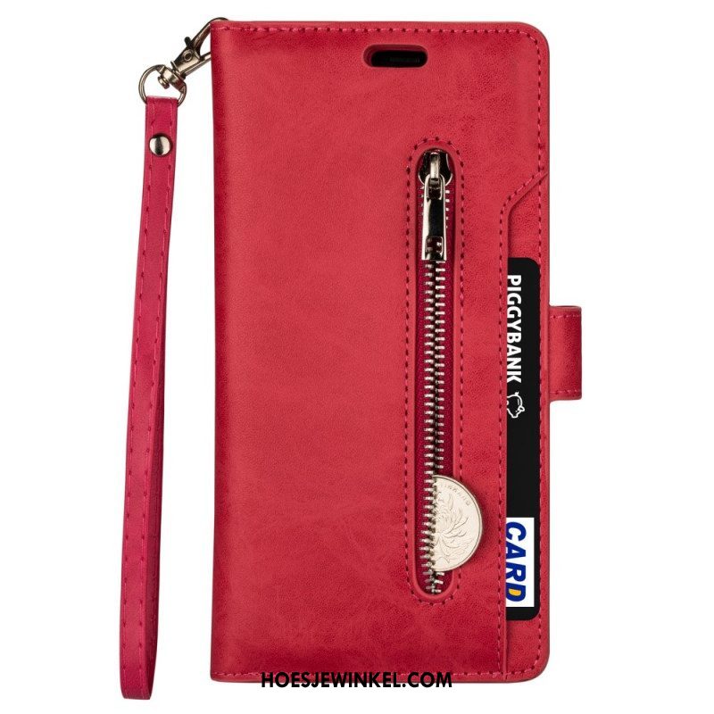 Folio-hoesje voor Samsung Galaxy S22 5G Portemonnee & Lanyard