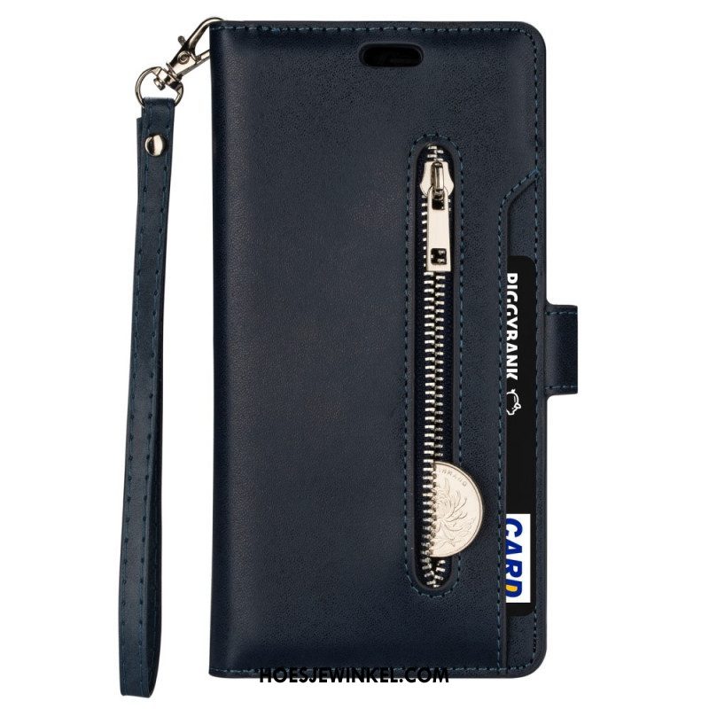 Folio-hoesje voor Samsung Galaxy S22 5G Portemonnee & Lanyard