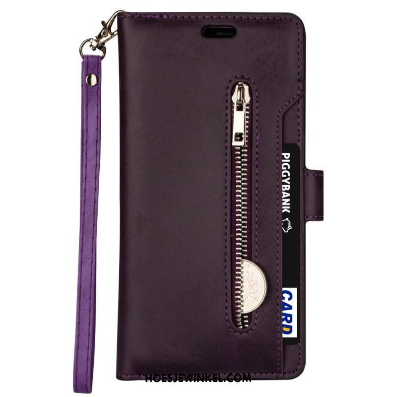 Folio-hoesje voor Samsung Galaxy S22 5G Portemonnee & Lanyard