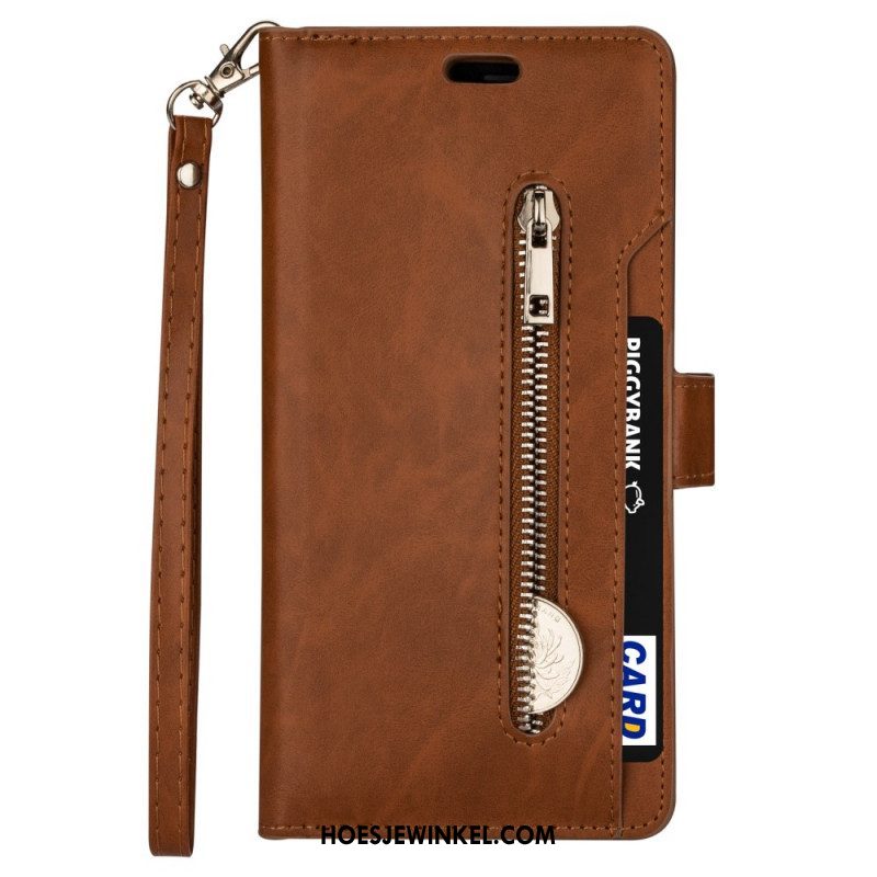 Folio-hoesje voor Samsung Galaxy S22 5G Portemonnee & Lanyard