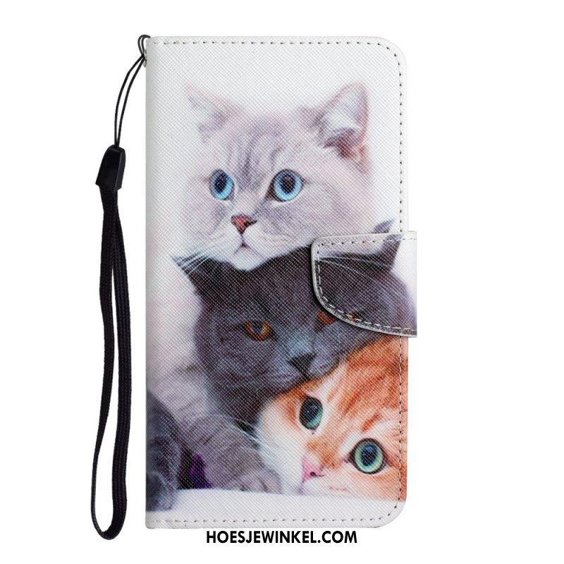 Folio-hoesje voor Samsung Galaxy S22 Plus 5G Mijn Kittens