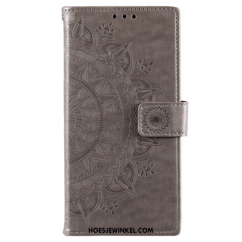 Folio-hoesje voor Samsung Galaxy S22 Plus 5G Zon Mandala