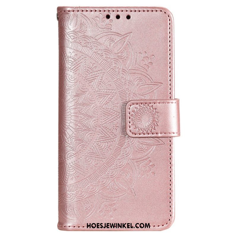 Folio-hoesje voor Samsung Galaxy S22 Plus 5G Zon Mandala