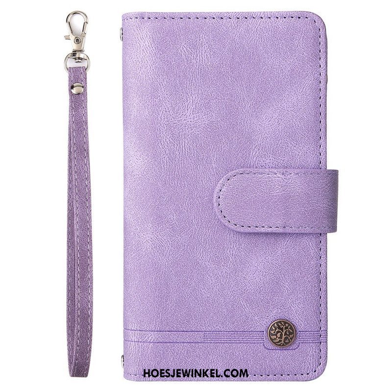 Folio-hoesje voor Samsung Galaxy S22 Ultra 5G Multifunctioneel Met Etui