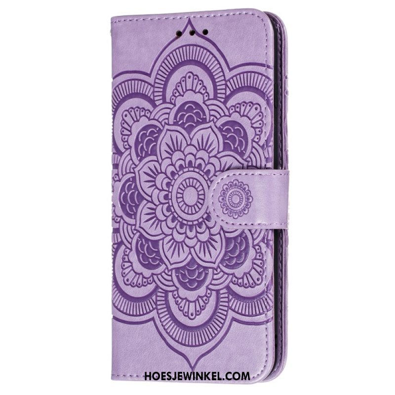 Folio-hoesje voor Samsung Galaxy S22 Ultra 5G Volledige Mandala