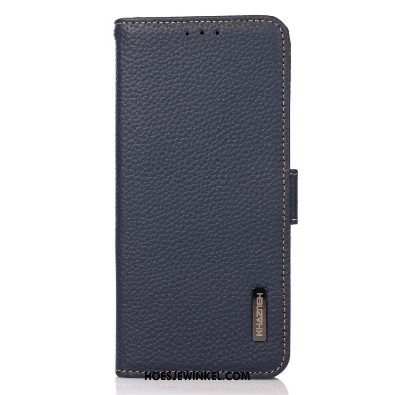 Folio-hoesje voor Samsung Galaxy S23 5G Lychee Leer Khazneh Rfid