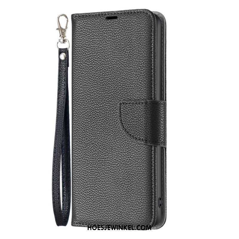 Folio-hoesje voor Samsung Galaxy S23 5G Lychee Schuine Sluiting