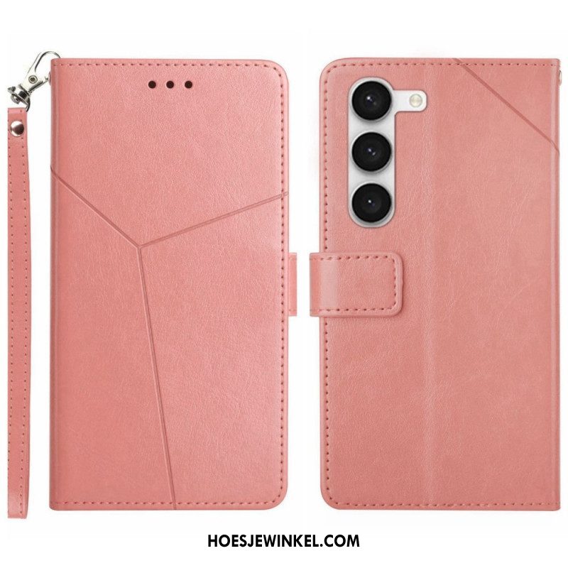 Folio-hoesje voor Samsung Galaxy S23 5G Met Ketting Y Strappy-ontwerp