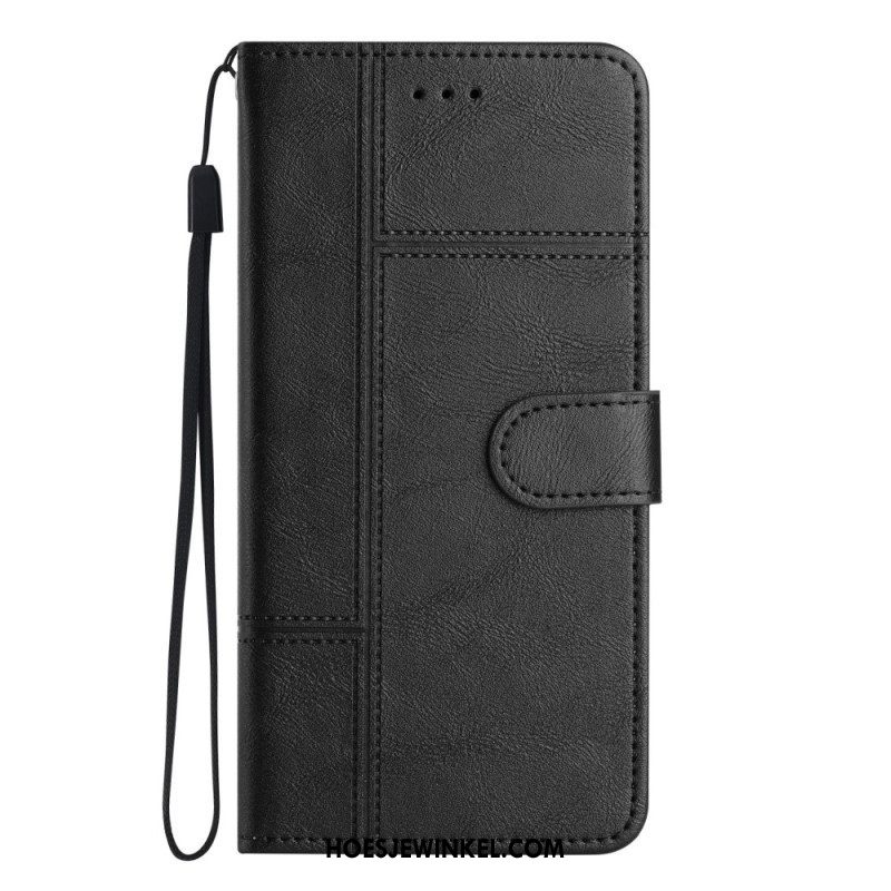 Folio-hoesje voor Samsung Galaxy S23 5G Met Ketting Zaken In Lanyard