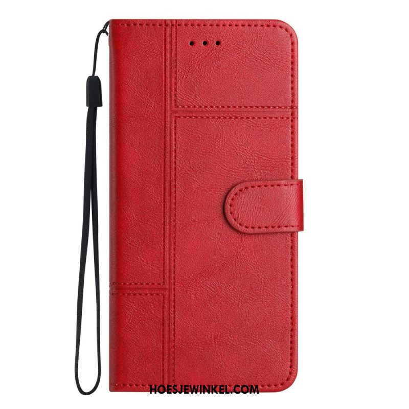 Folio-hoesje voor Samsung Galaxy S23 5G Met Ketting Zaken In Lanyard