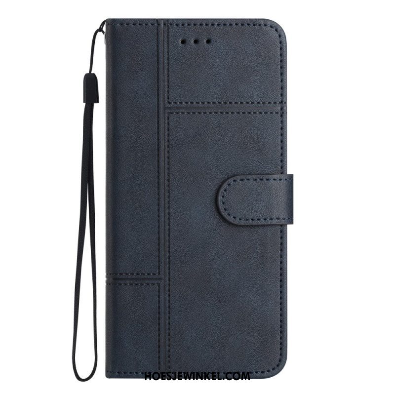 Folio-hoesje voor Samsung Galaxy S23 5G Met Ketting Zaken In Lanyard