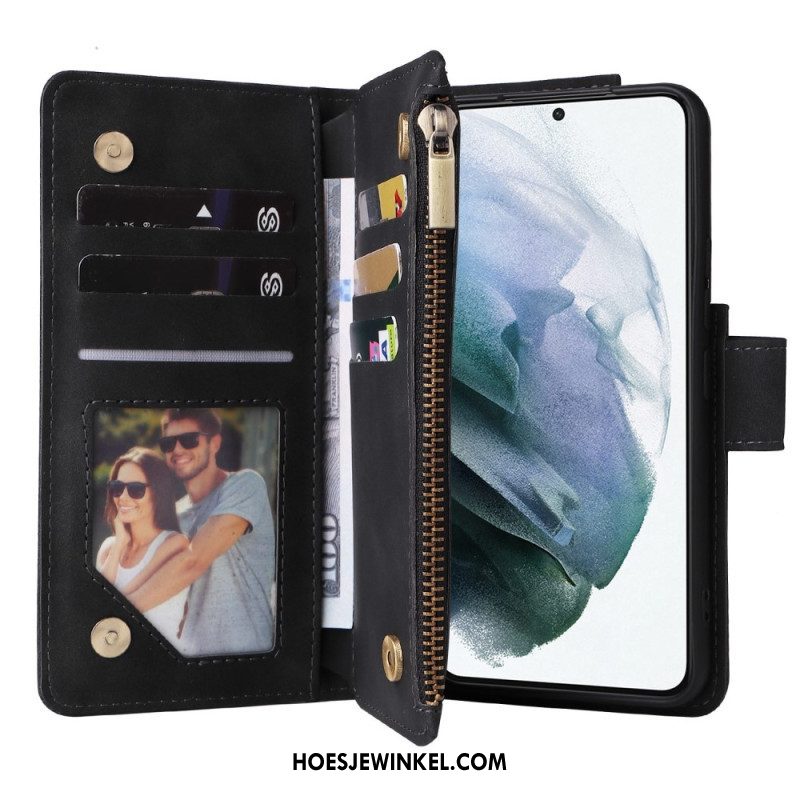 Folio-hoesje voor Samsung Galaxy S23 5G Met Ritssluiting