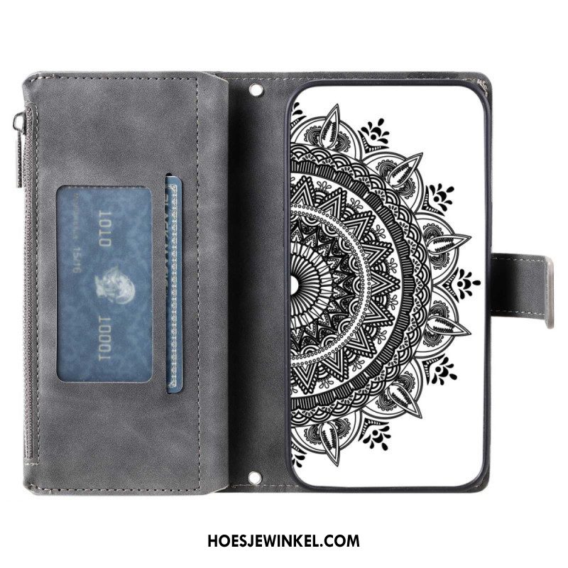 Folio-hoesje voor Samsung Galaxy S23 5G Multifunctionele Mandala