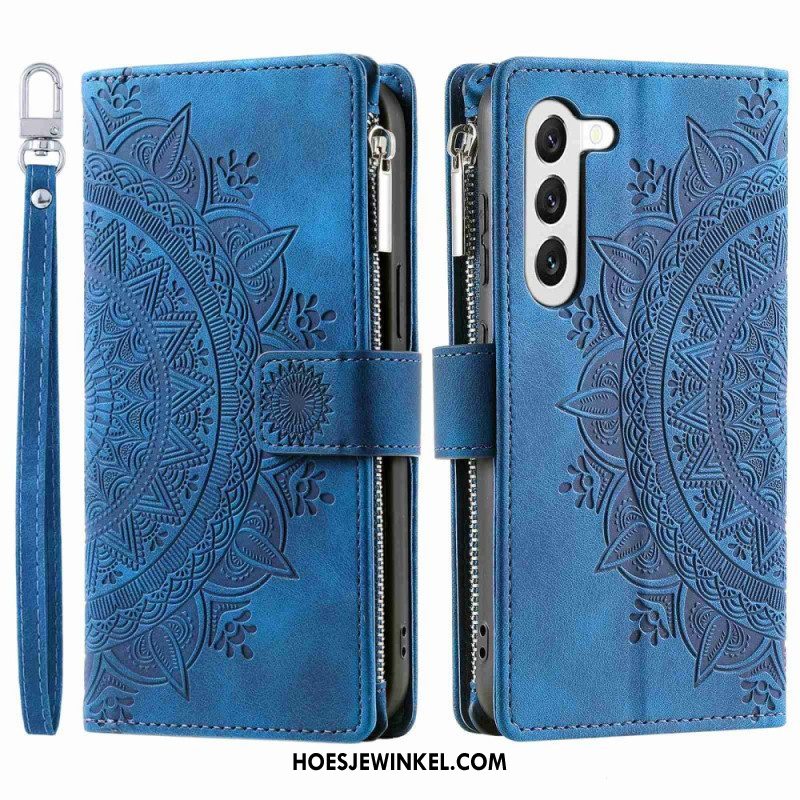 Folio-hoesje voor Samsung Galaxy S23 5G Multifunctionele Mandala