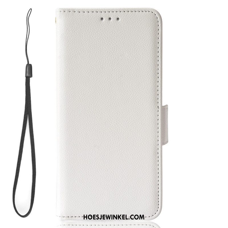 Folio-hoesje voor Samsung Galaxy S23 5G Ultradunne Dubbele Sluiting