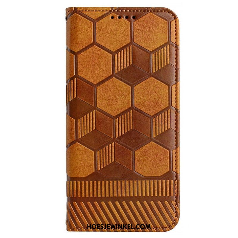 Folio-hoesje voor Samsung Galaxy S23 5G Voetbal Bal Patroon