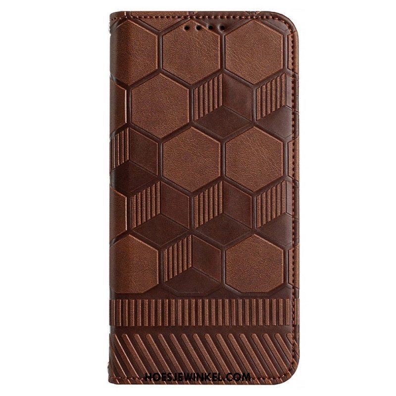 Folio-hoesje voor Samsung Galaxy S23 5G Voetbal Bal Patroon