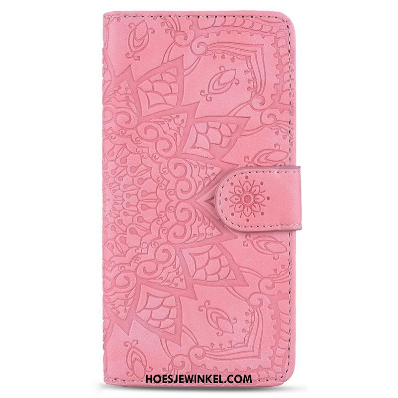 Folio-hoesje voor Samsung Galaxy S23 Plus 5G Met Ketting Stijlvolle Strappy Mandala