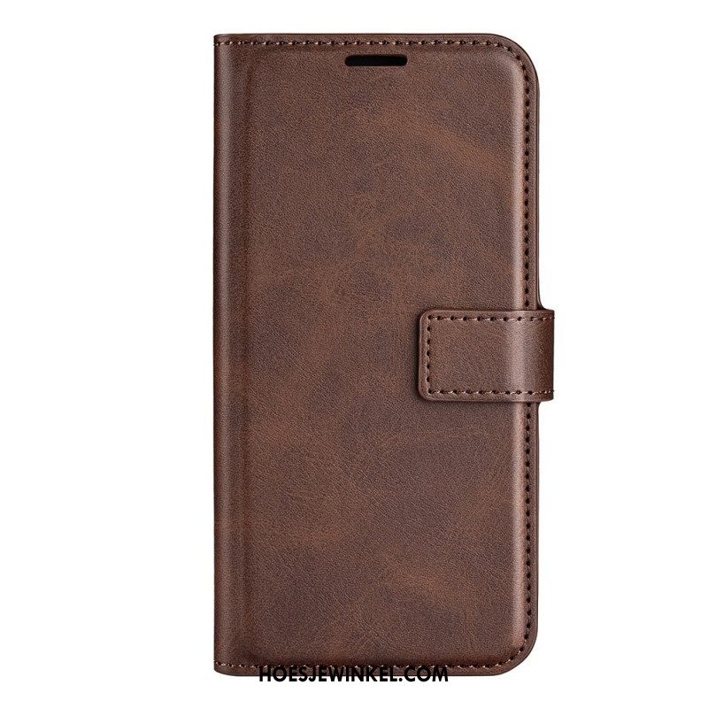 Folio-hoesje voor Samsung Galaxy S23 Plus 5G Stijl Leer Kleur