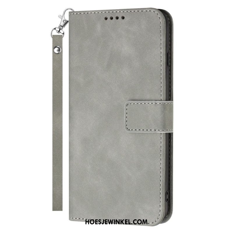 Folio-hoesje voor Samsung Galaxy S23 Ultra 5G Met Ketting Vintage Bandjes