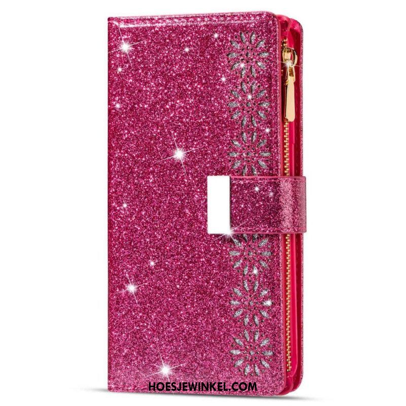 Folio-hoesje voor Samsung Galaxy S23 Ultra 5G Portemonnee Portemonnee Met Pailletten