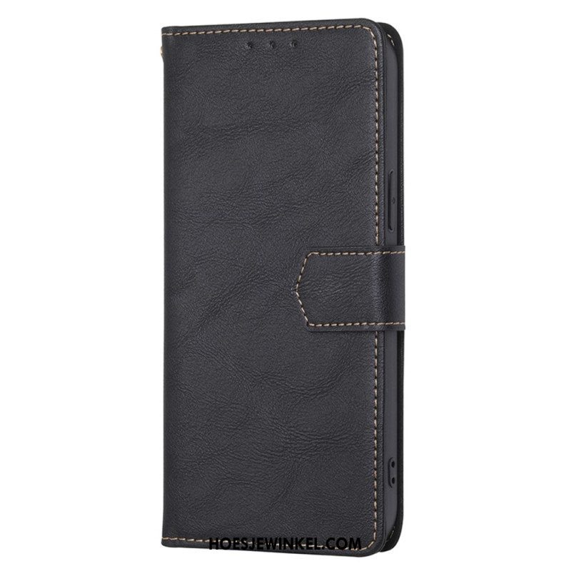 Folio-hoesje voor Samsung Galaxy S23 Ultra 5G Rfid In Vintage Lederen Stijl