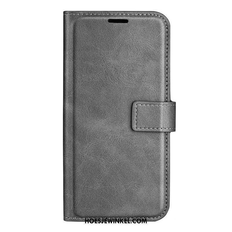 Folio-hoesje voor Samsung Galaxy S23 Ultra 5G Stijl Leer Kleur