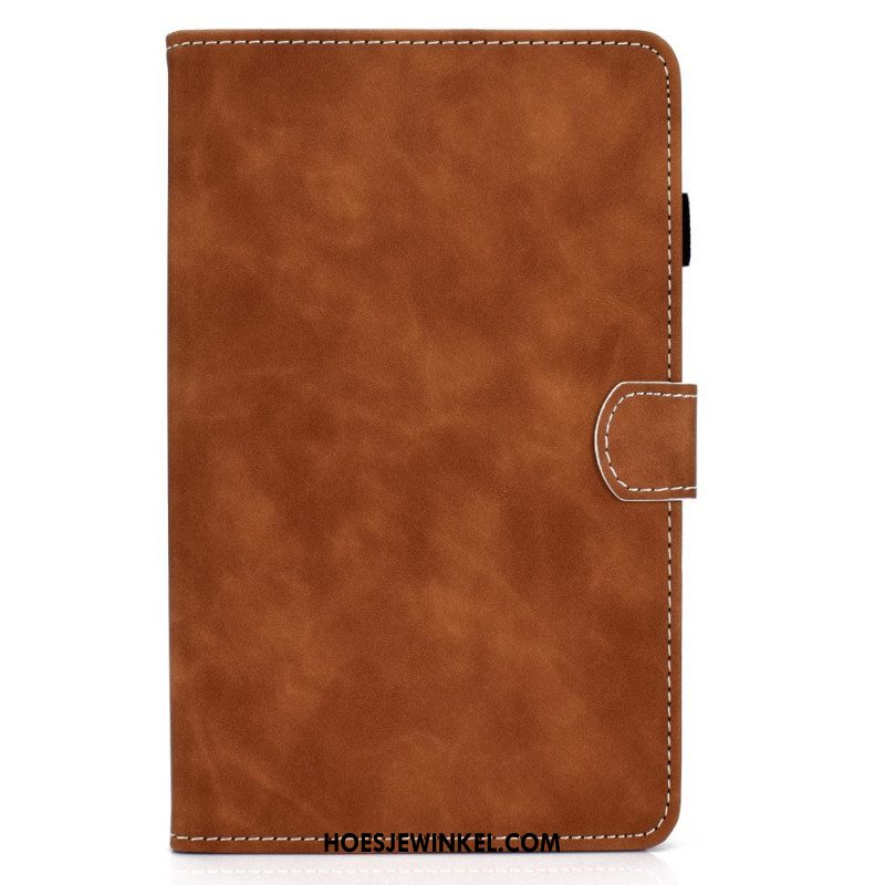 Folio-hoesje voor Samsung Galaxy Tab A8 (2021) Vintage Design Leereffect