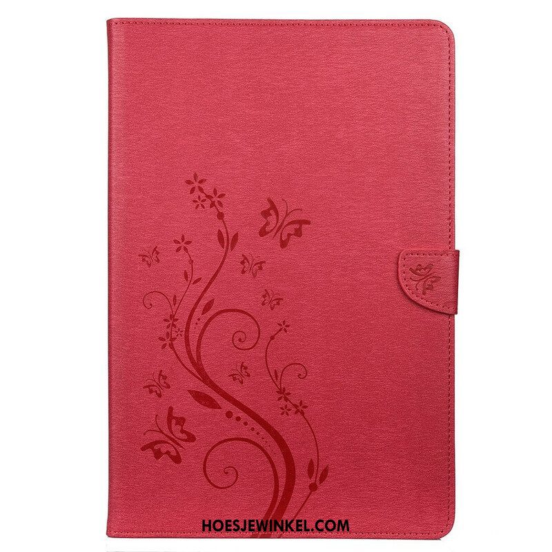 Folio-hoesje voor Samsung Galaxy Tab S8 Plus / Tab S7 Plus Bloemen Vlinders