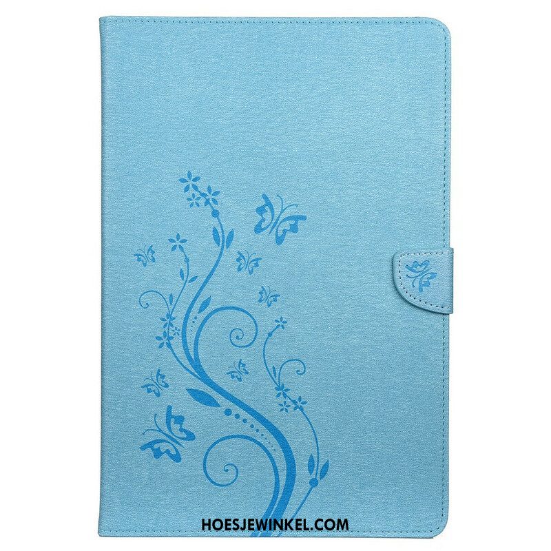 Folio-hoesje voor Samsung Galaxy Tab S8 Plus / Tab S7 Plus Bloemen Vlinders