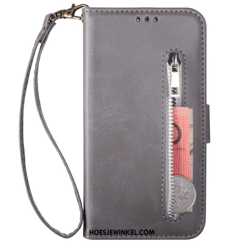 Folio-hoesje voor Samsung Galaxy Z Fold 3 5G Portemonnee Met Lanyard