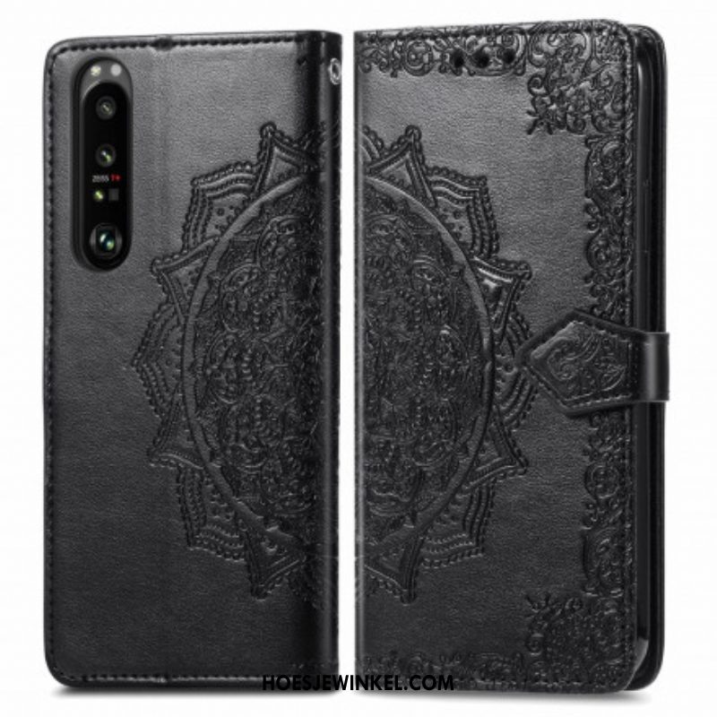 Folio-hoesje voor Sony Xperia 1 III Mandala Middeleeuwen