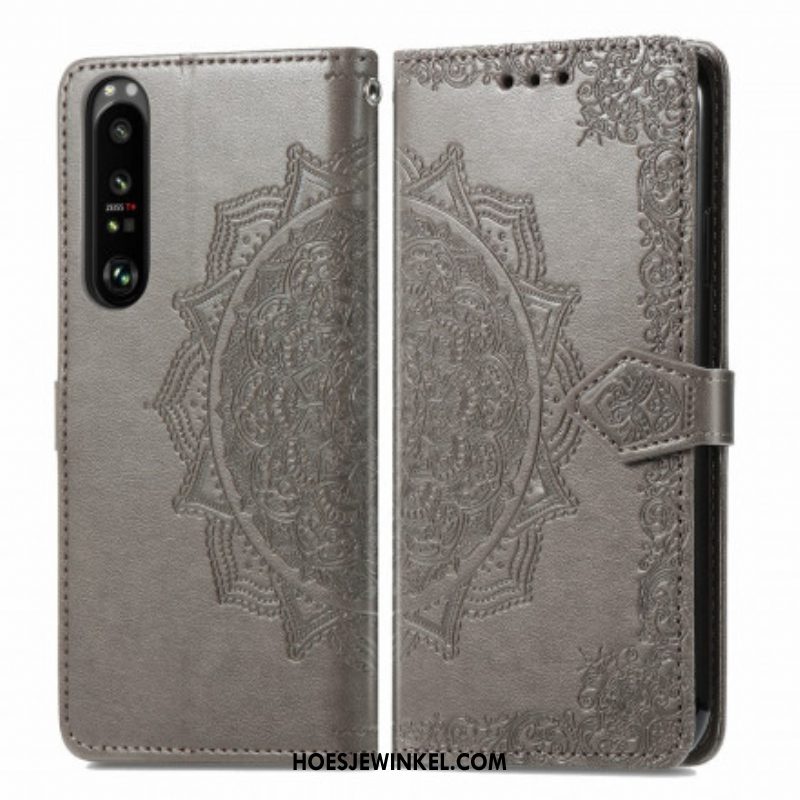 Folio-hoesje voor Sony Xperia 1 III Mandala Middeleeuwen