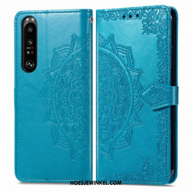 Folio-hoesje voor Sony Xperia 1 III Mandala Middeleeuwen