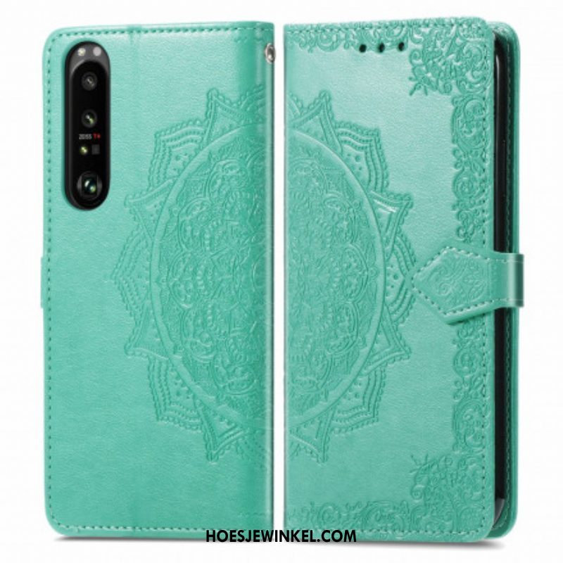 Folio-hoesje voor Sony Xperia 1 III Mandala Middeleeuwen