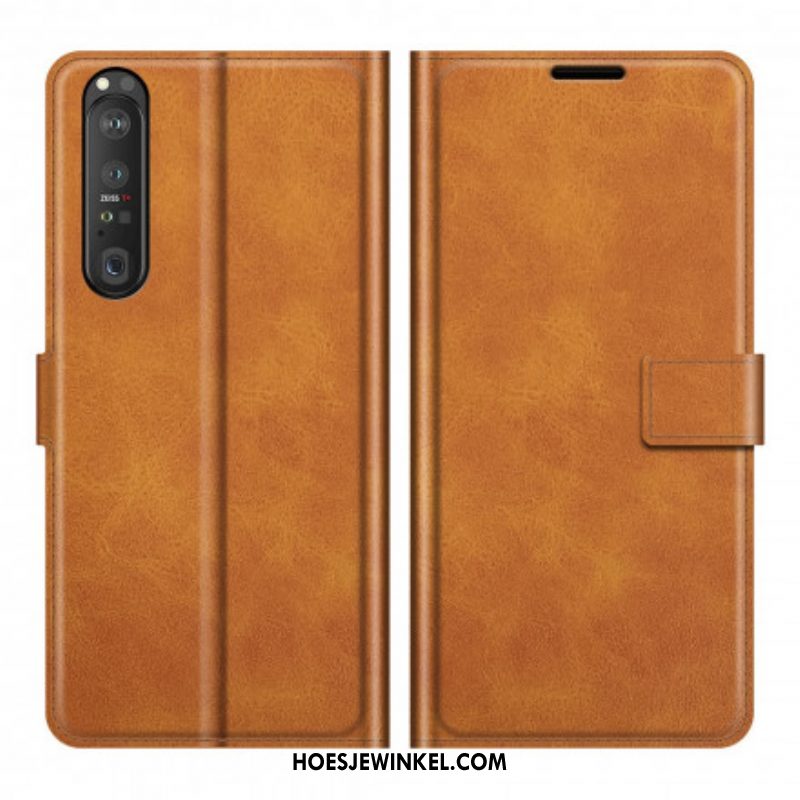 Folio-hoesje voor Sony Xperia 1 III Slank Extreem Leereffect