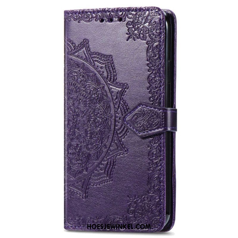 Folio-hoesje voor Sony Xperia 1 IV Mandala Zon Met Lanyard