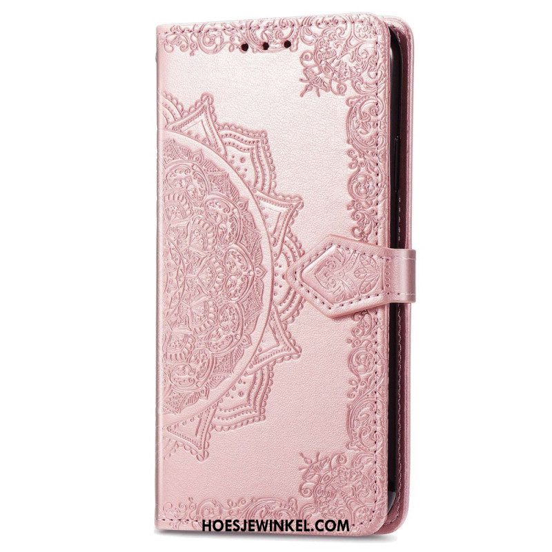 Folio-hoesje voor Sony Xperia 1 IV Mandala Zon Met Lanyard