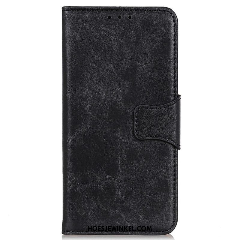 Folio-hoesje voor Sony Xperia 5 IV Gespleten Lederen Vintage Sluiting