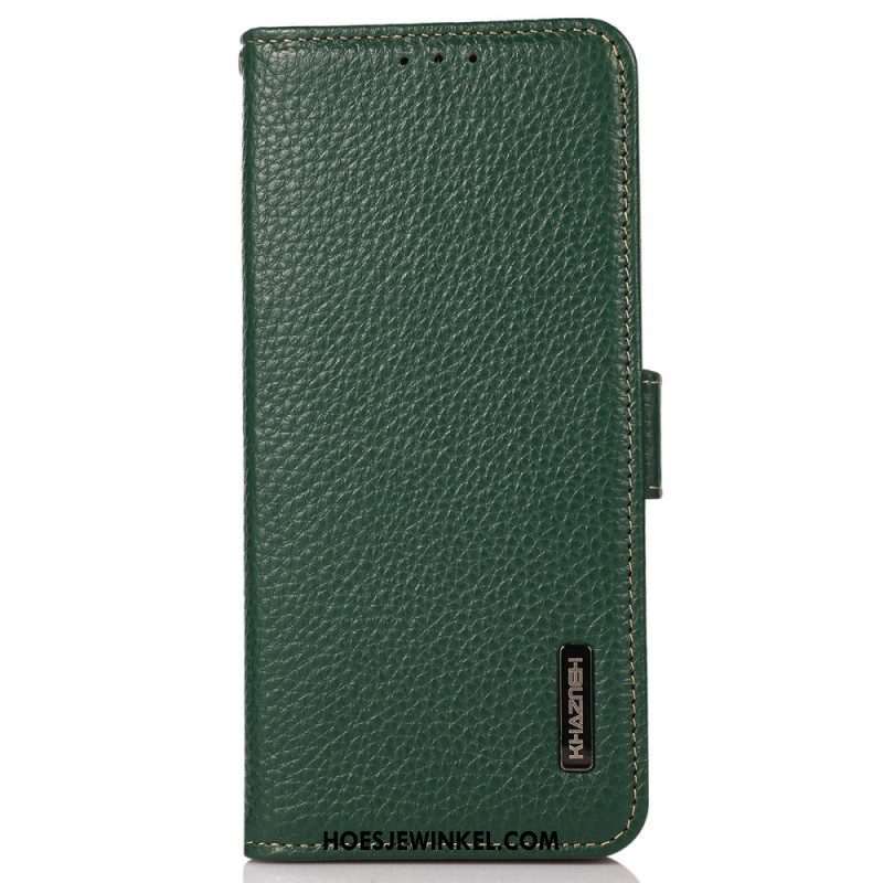 Folio-hoesje voor Sony Xperia 5 IV Lychee Leer Khazneh Rfid