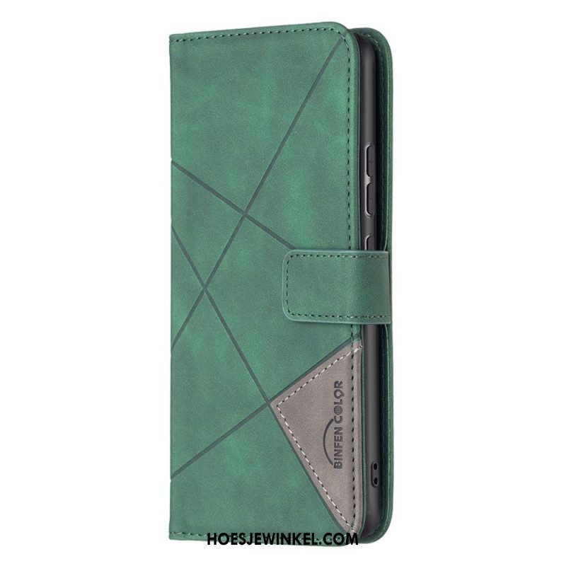 Folio-hoesje voor Xiaomi 12 / 12X Binfen-kleurendriehoeken