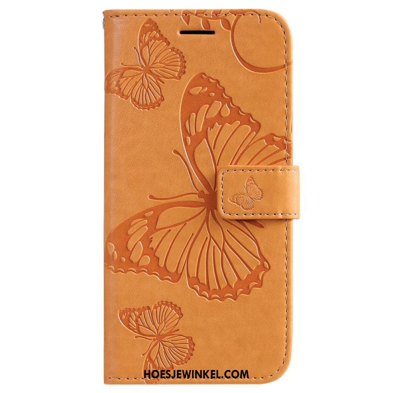 Folio-hoesje voor Xiaomi 12 / 12X Met Ketting Gigantische Riemvlinders