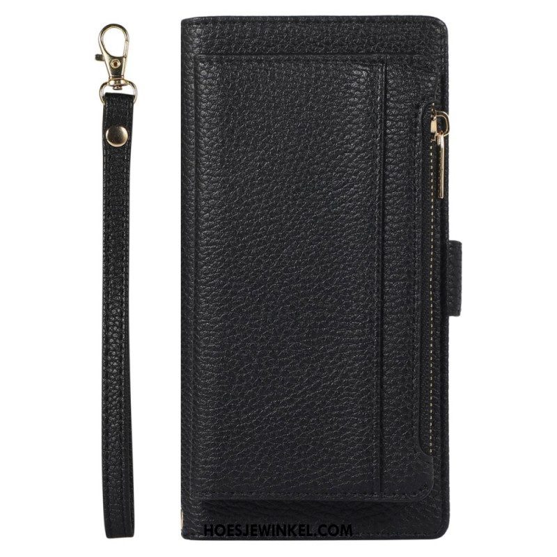 Folio-hoesje voor Xiaomi 12 Lite Portemonnee Leren Afneembare Portemonnee En Lanyard