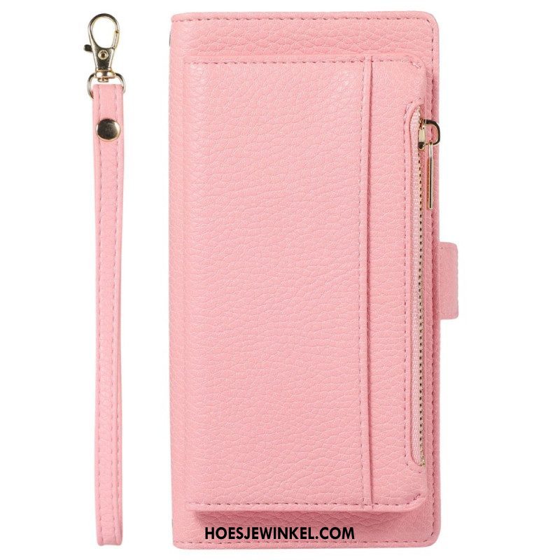 Folio-hoesje voor Xiaomi 12 Lite Portemonnee Leren Afneembare Portemonnee En Lanyard