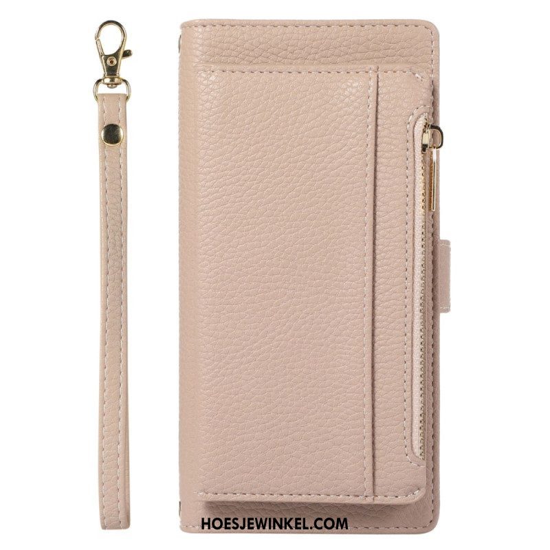 Folio-hoesje voor Xiaomi 12 Lite Portemonnee Leren Afneembare Portemonnee En Lanyard