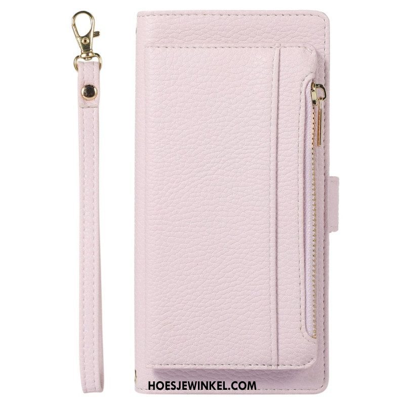 Folio-hoesje voor Xiaomi 12 Lite Portemonnee Leren Afneembare Portemonnee En Lanyard