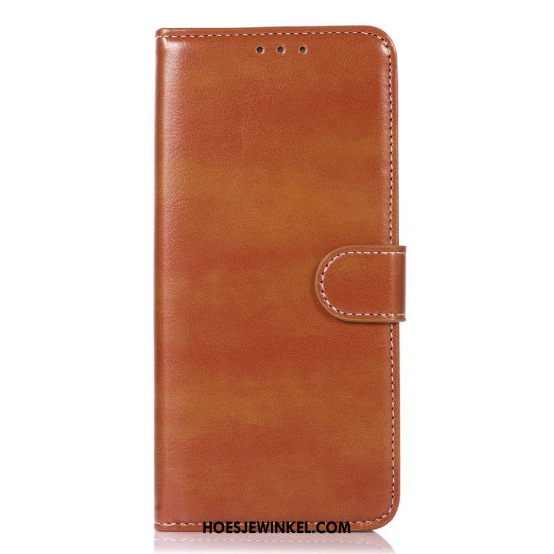 Folio-hoesje voor Xiaomi 12 Pro Couture-leereffect