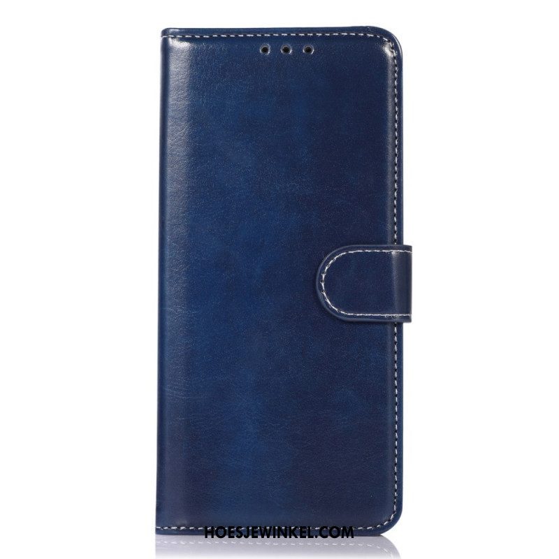 Folio-hoesje voor Xiaomi 12 Pro Couture-leereffect